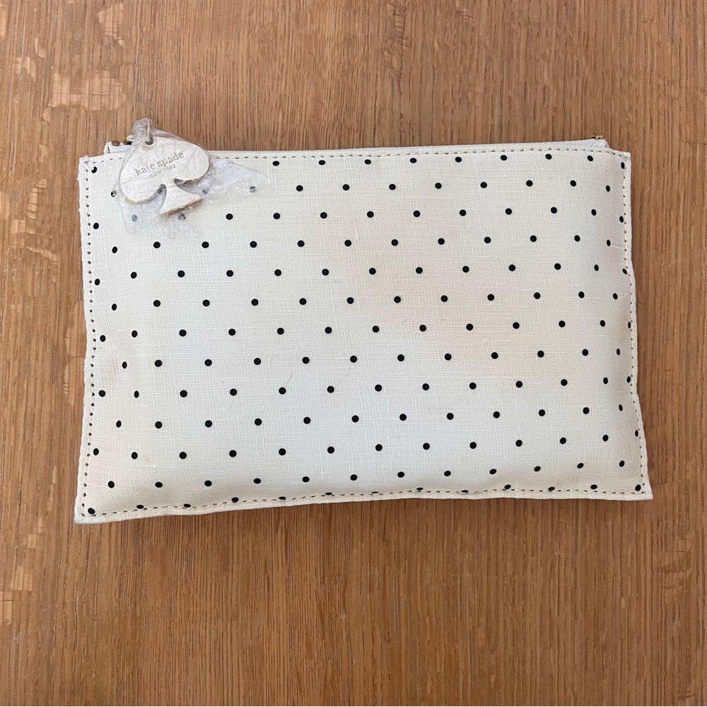 Kate Spade Polka Dot Pencil Pouch with Supplies